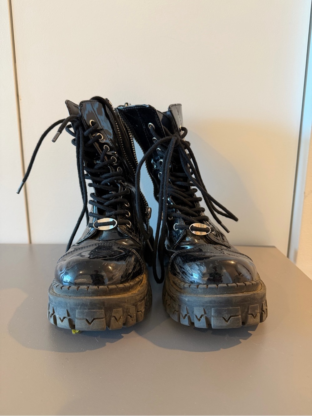 dELia’s Black Boots - Rev it Up Combat Boots